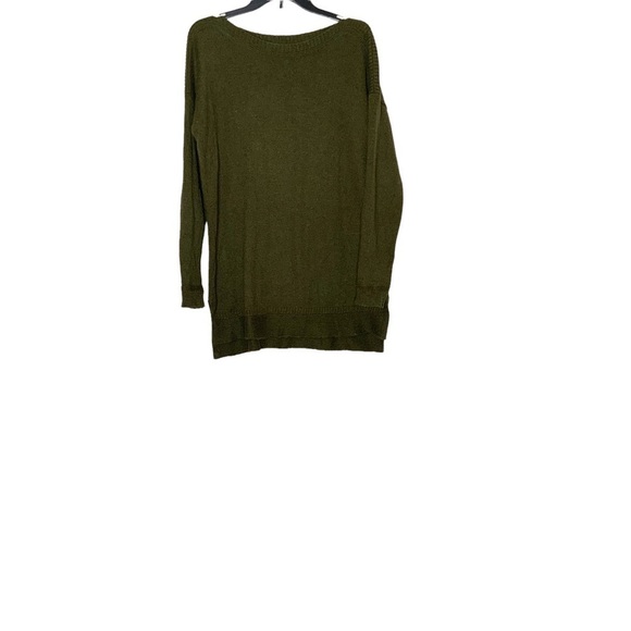 OLD Navy long sleeve sweater. Olive green with side splits. size M - Picture 3 of 7